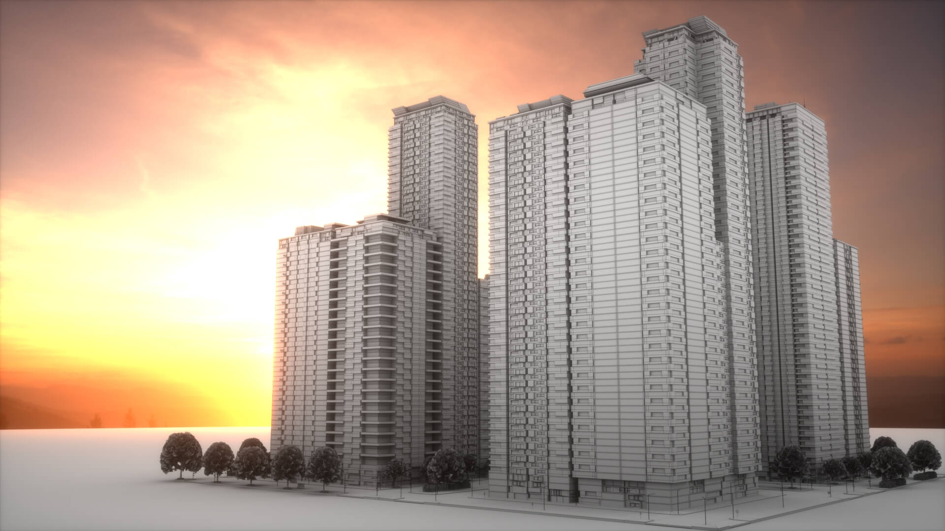 City Block Type B13 - 3D Model by Fwcolbert3D2