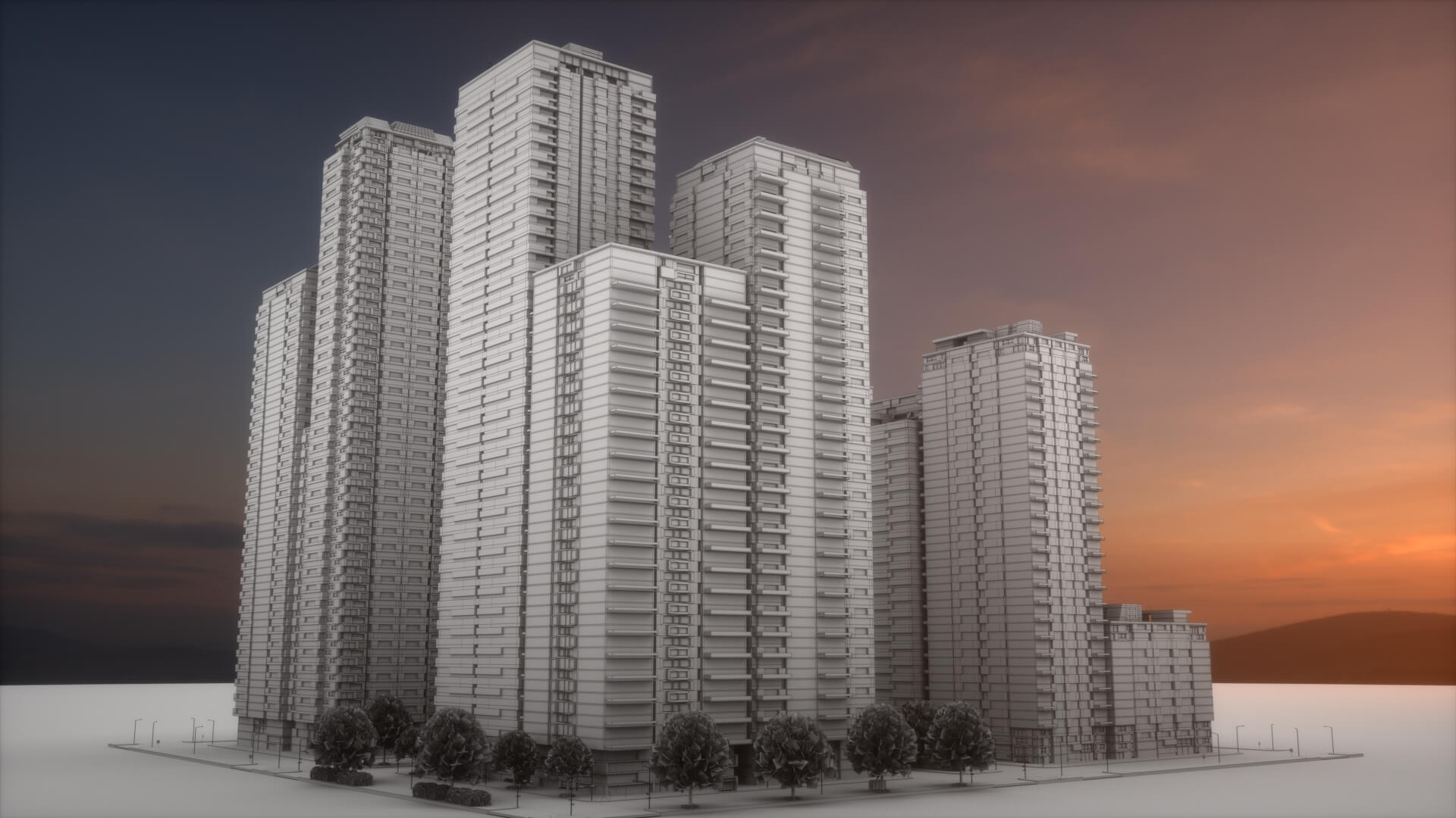 City Block Type B13 - 3D Model by Fwcolbert3D2