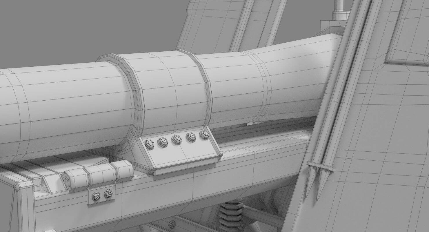 SIG-33 German Heavy Infantry Gun 3D Model by GabrielCasamasso