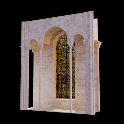 Cathedral Romanesque Nave Top Only