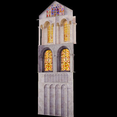 Cathedral Transept Stained Glass Wall Only