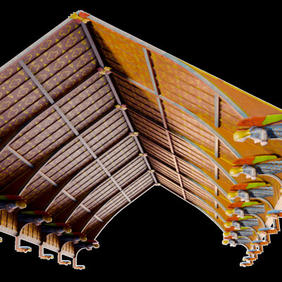 Cathedral Wooden Angel Ceiling Only