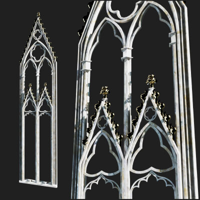Gothic Arches - Marble and Gold