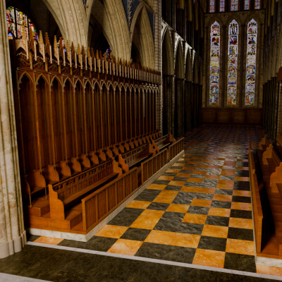 Medieval Church Choir Seats - Wooden