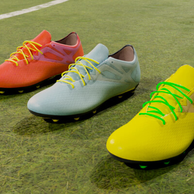 Realistic Soccer Football Shoe