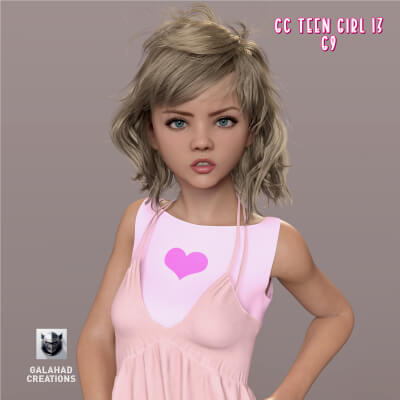 GC Teen Girl 13 Character Morph for Genesis 9