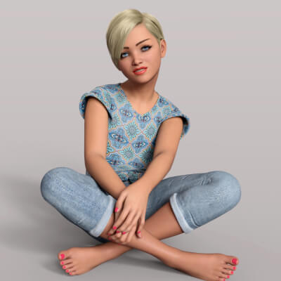 GC Teen Girl 2 Character Morph for Genesis 9