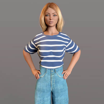 GC Teen Girl 4 Character Morph for Genesis 9