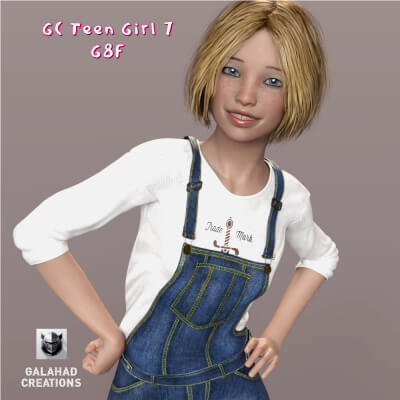 GC Teen Girl 7 Character Morph for G8F