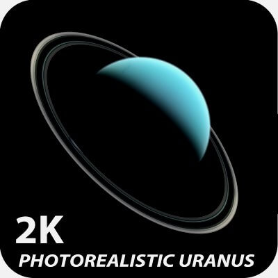2K Photorealistic Uranus