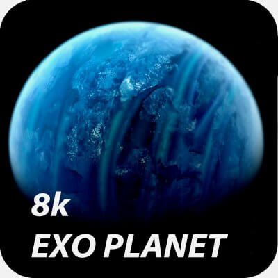 8K Photorealistic Exo Planet