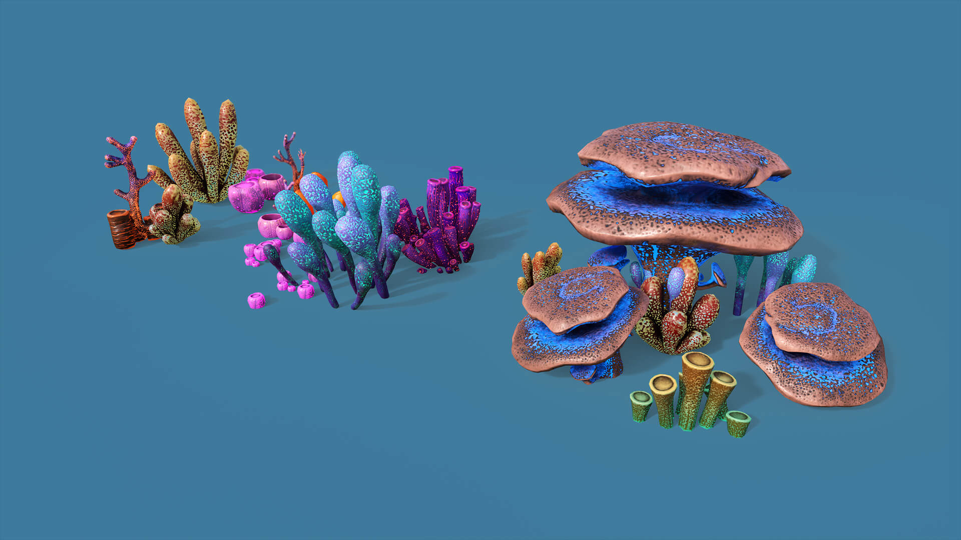 Aqua Plants 3D Model by GameReady Studios