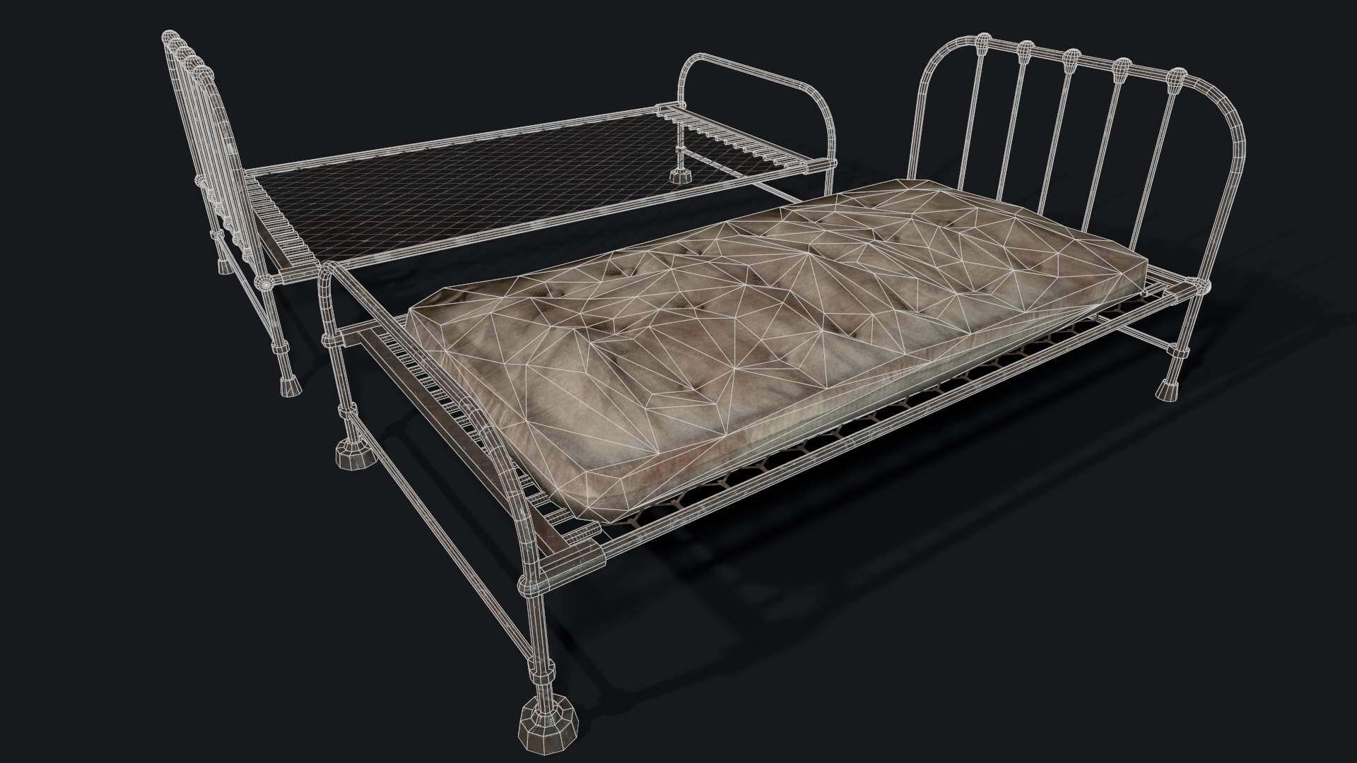 Old Hospital Bed 3D Model by GameReady Studios