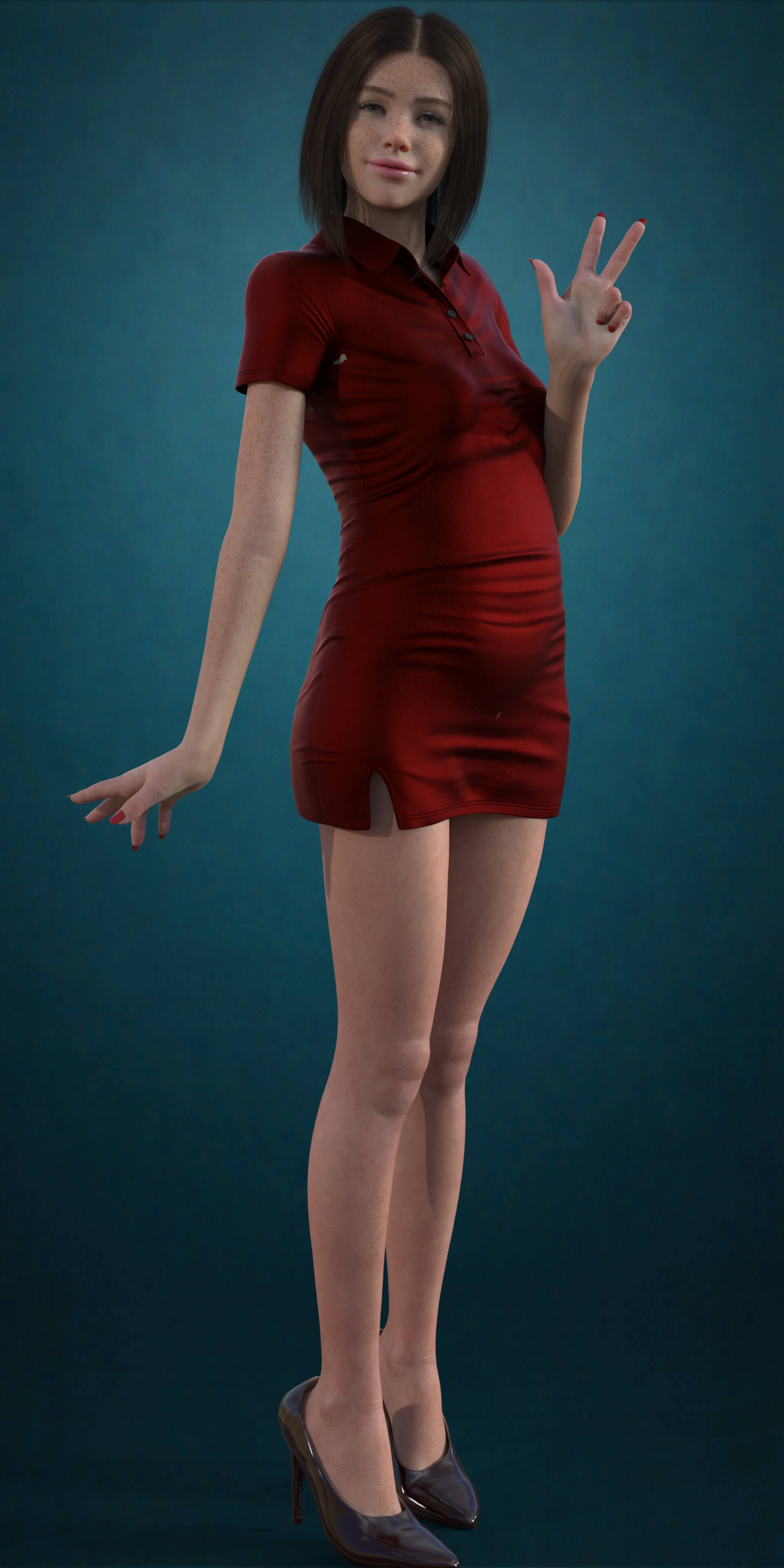 Crimson Spark 3D Render, Digital Art by Game_updater