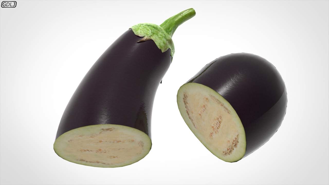 Aubergine - 3D Model by GDLJ
