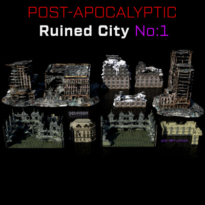 Apocalyptic Ruined City Vol. 01