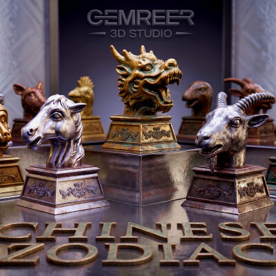 Chinese Zodiac 3D Print Pack