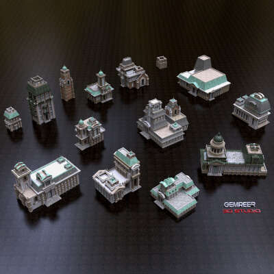 European Royal Architecture Set 02