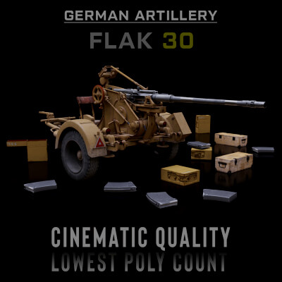 Flak 30 German Artillery WW2