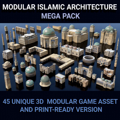 Islamic Architecture Mega Pack 45 Piece