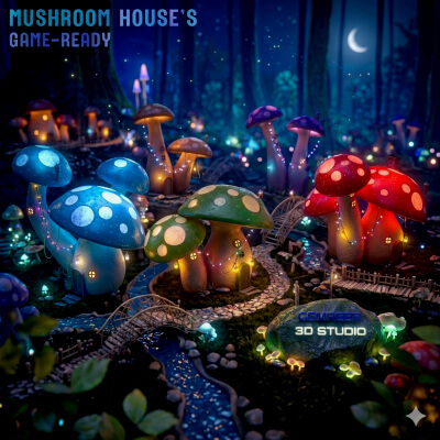 Mushroom House Set - Optimized