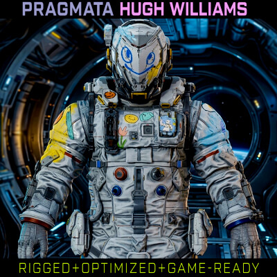 Pragmata Hugh Williams - Fan Art Game Ready
