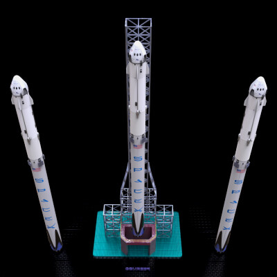 SpaceX Falcon Launchpad