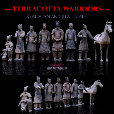 Terracotta Army Real Scan Real Scale