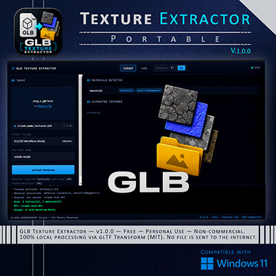 GLB Texture Extractor