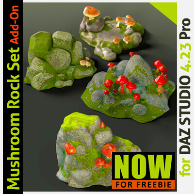 Mushroom Rock Set Add-On - Available for Freebie