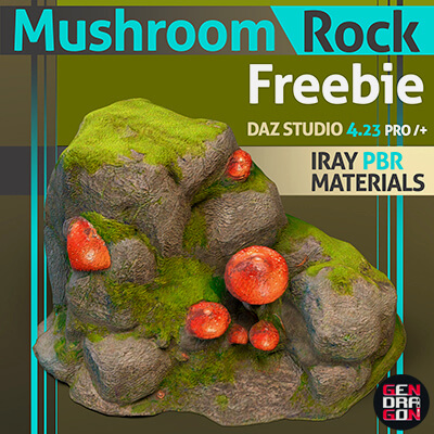 Mushroom Rock by gendragon3d