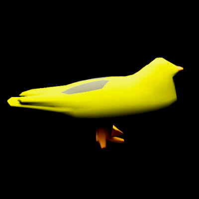 Bird - Yellow and Brown