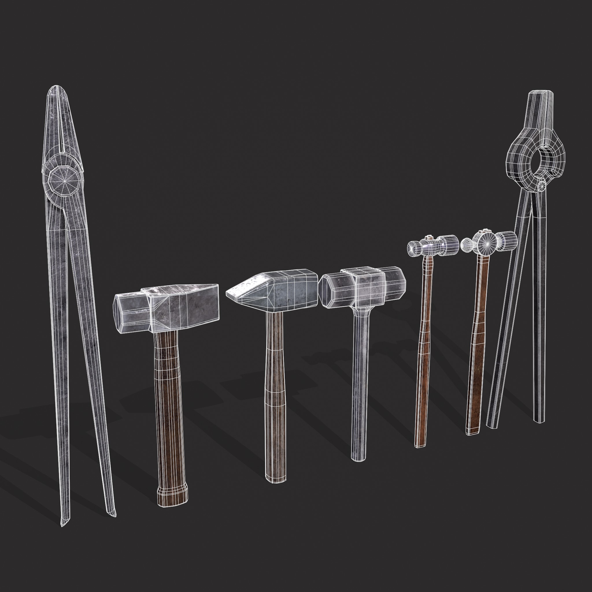 Blacksmith Tool Set 3D Model by Get Dead Entertainment