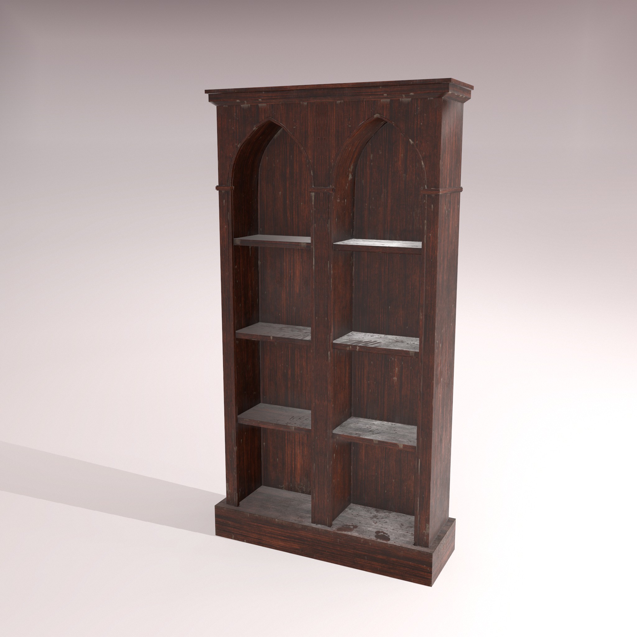 Old Dusty Bookshelf 3D Model by Get Dead Entertainment