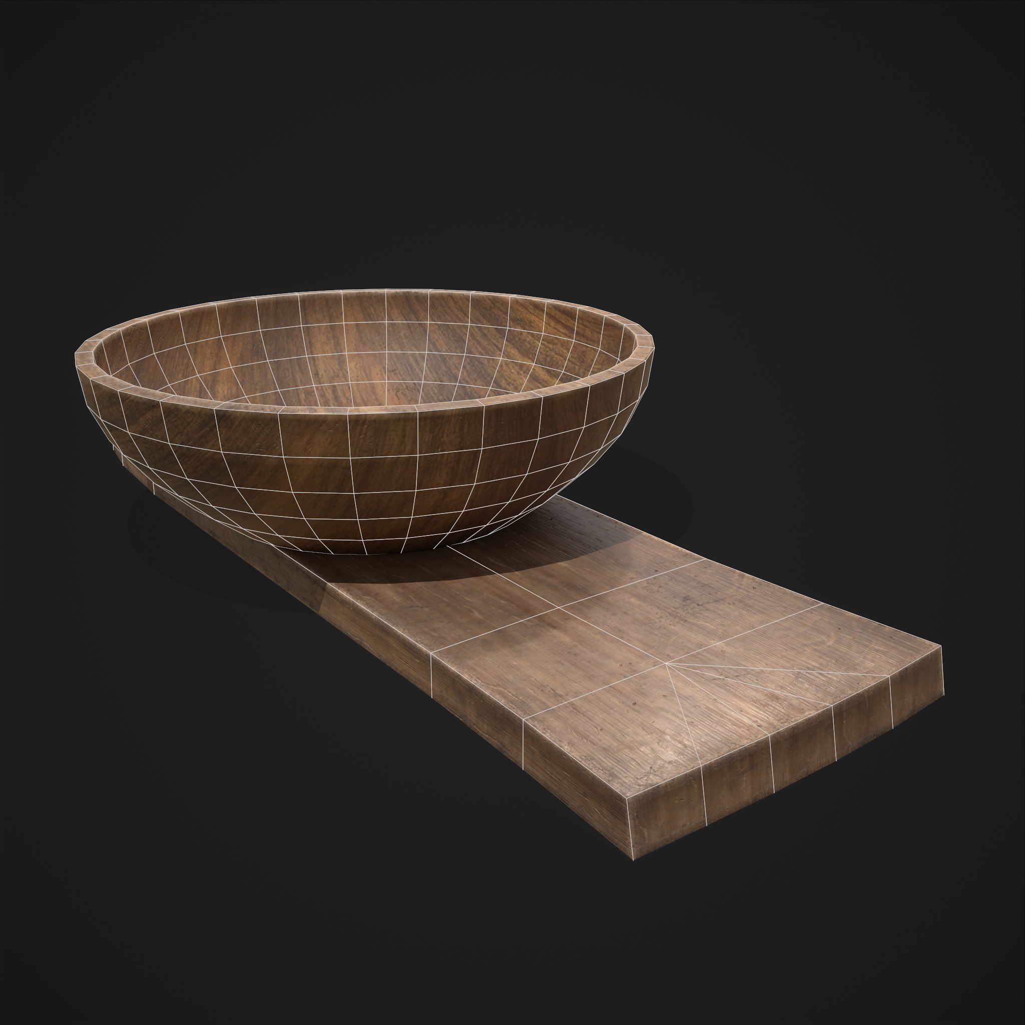 Bowl and Board 3D Model by Get Dead Entertainment