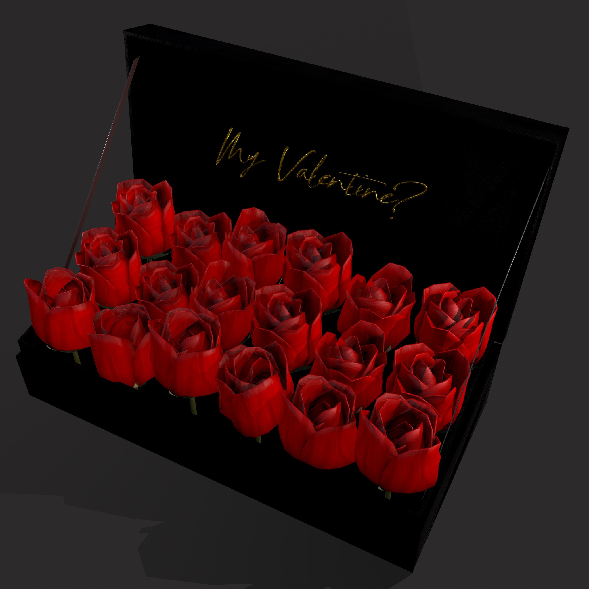 Box of Roses 3D Model by Get Dead Entertainment