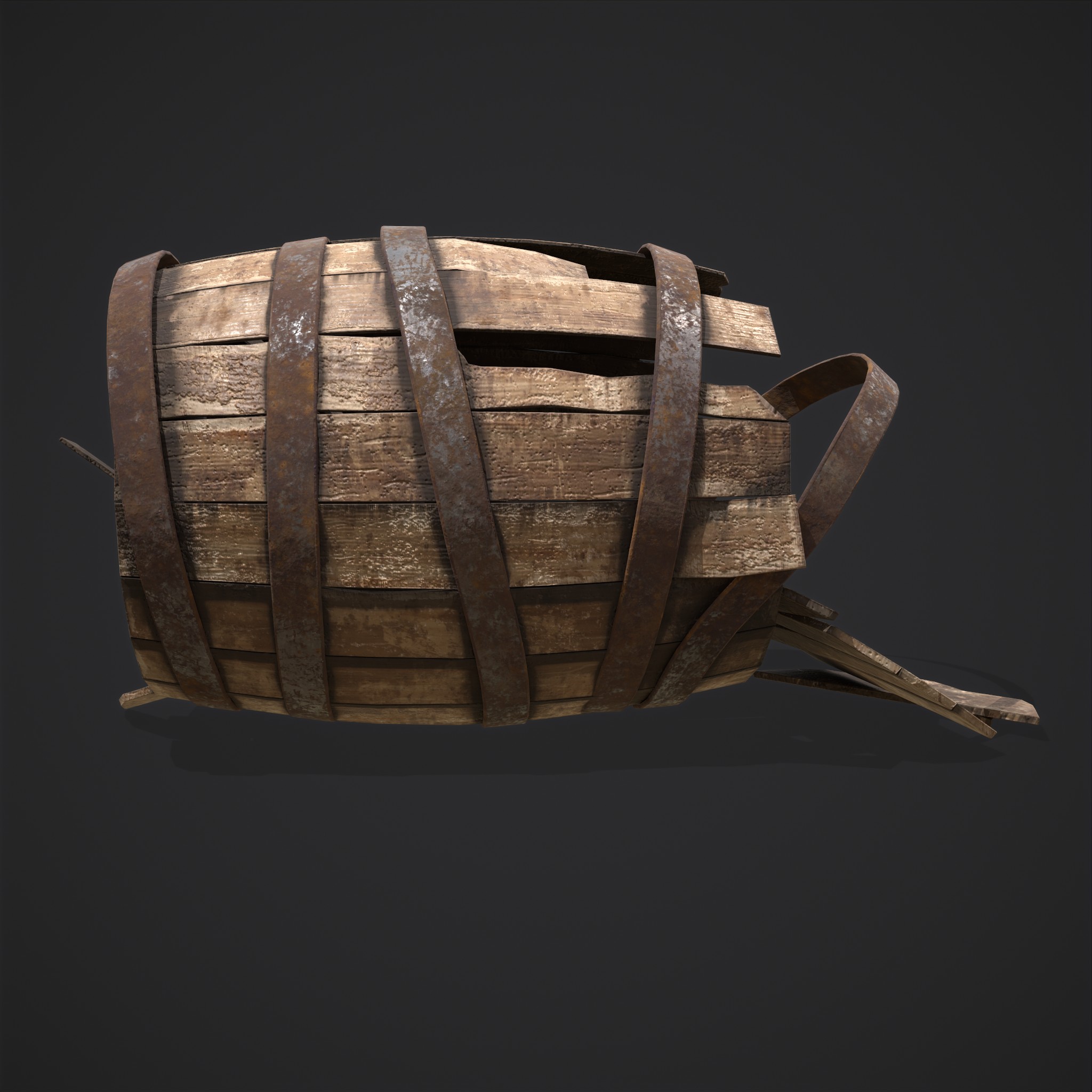 Broken Barrel 3D Model by Get Dead Entertainment