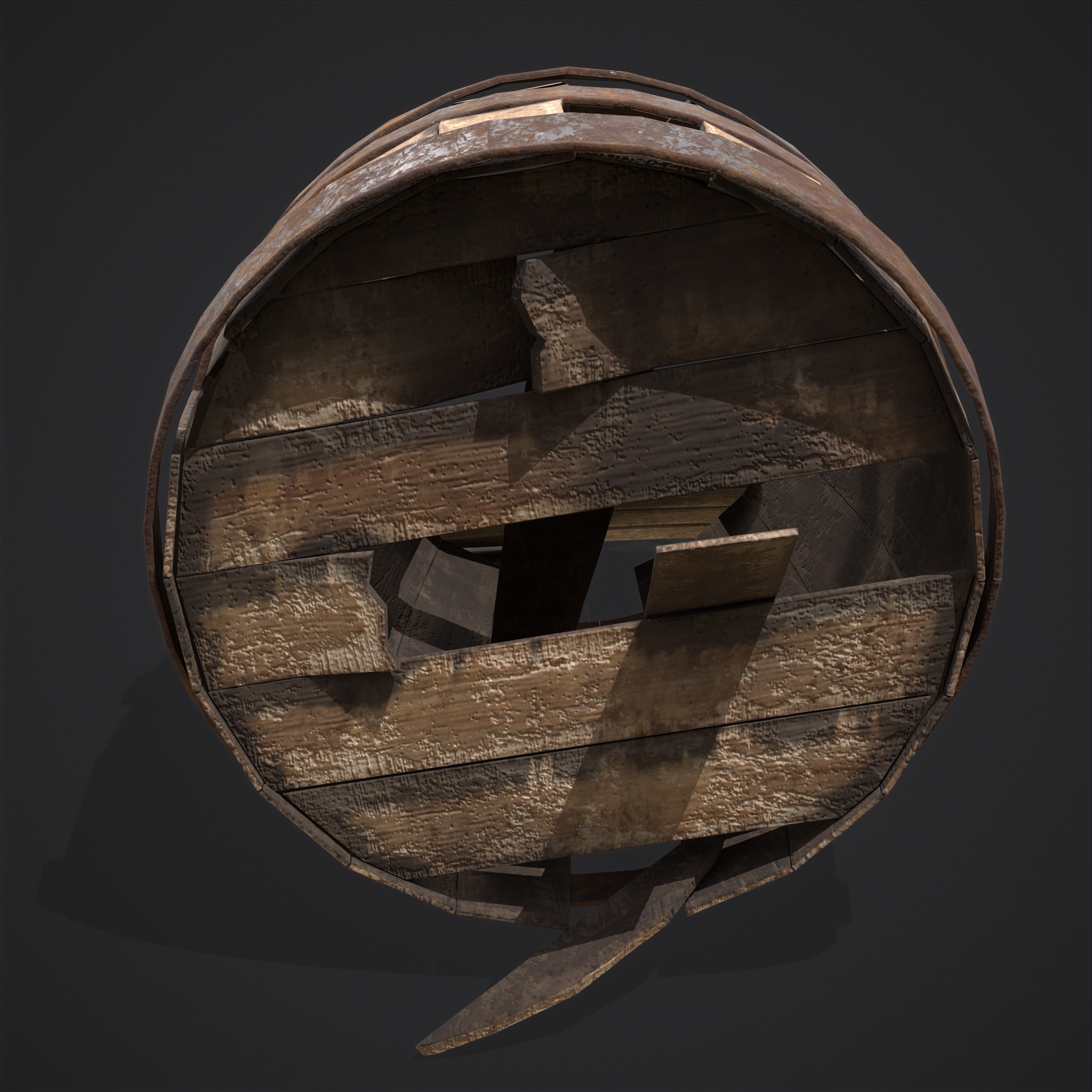 Broken Barrel 3D Model by Get Dead Entertainment
