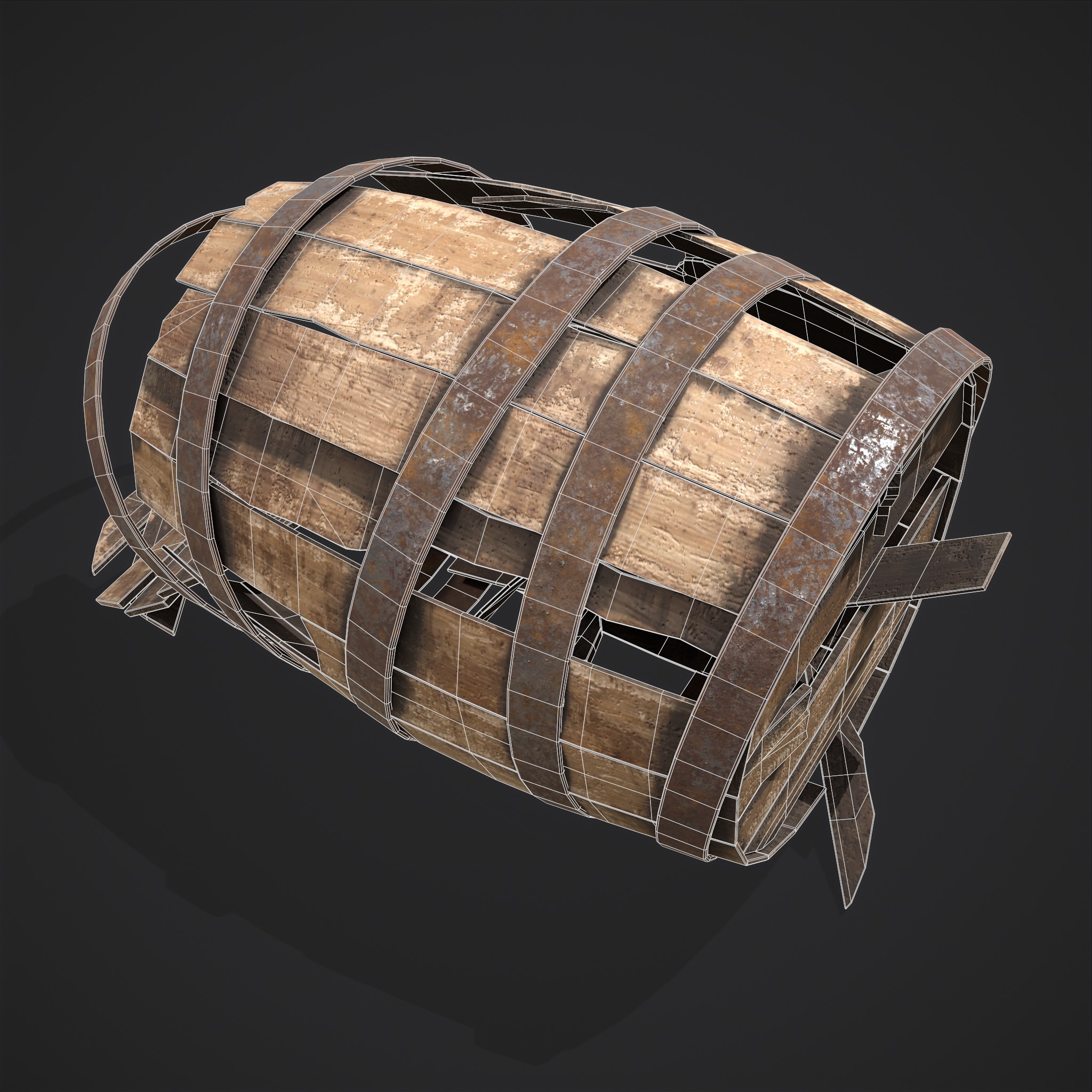 Broken Barrel - 3D Model by Get Dead Entertainment
