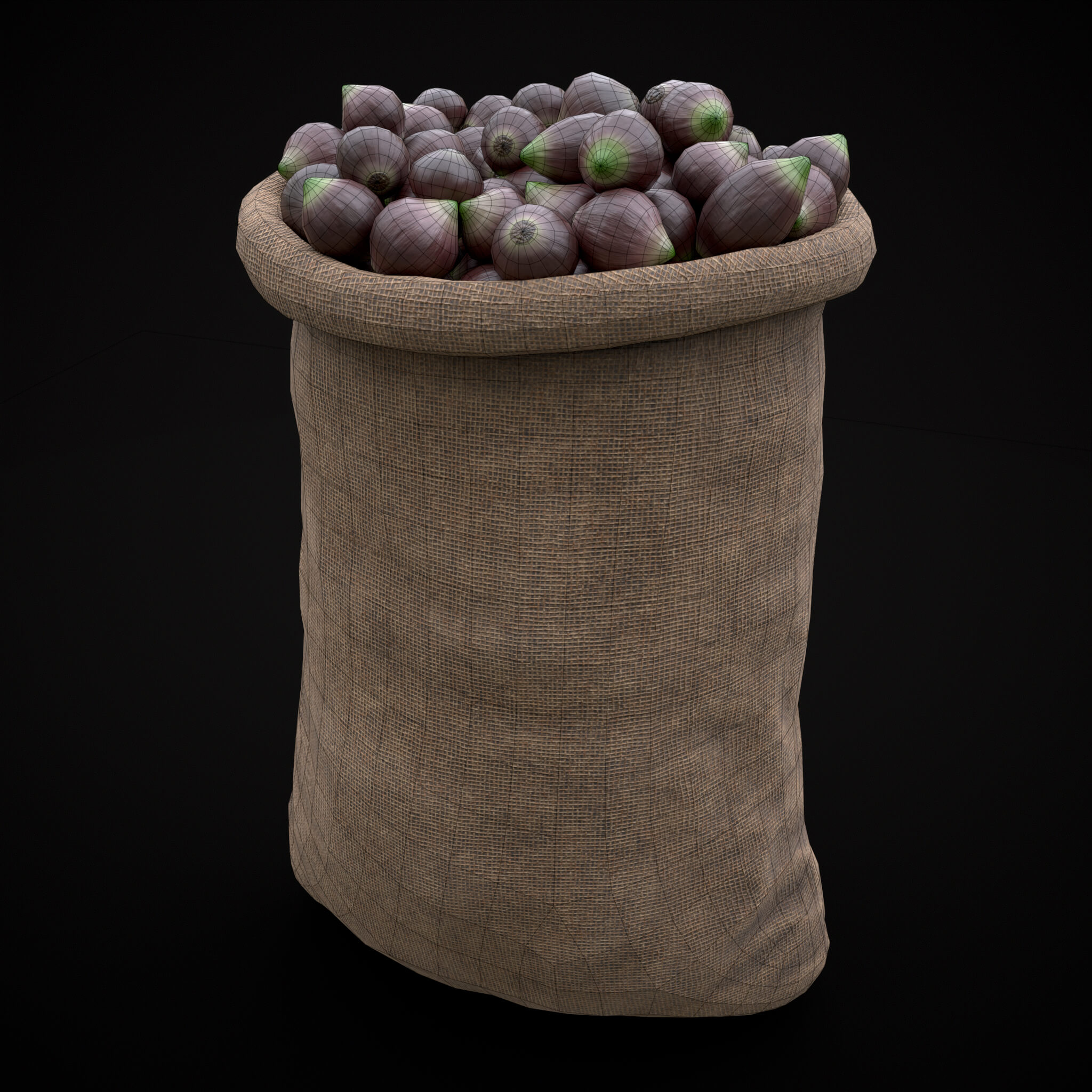 Burlap Sacks of Onions 3D Model by Get Dead Entertainment