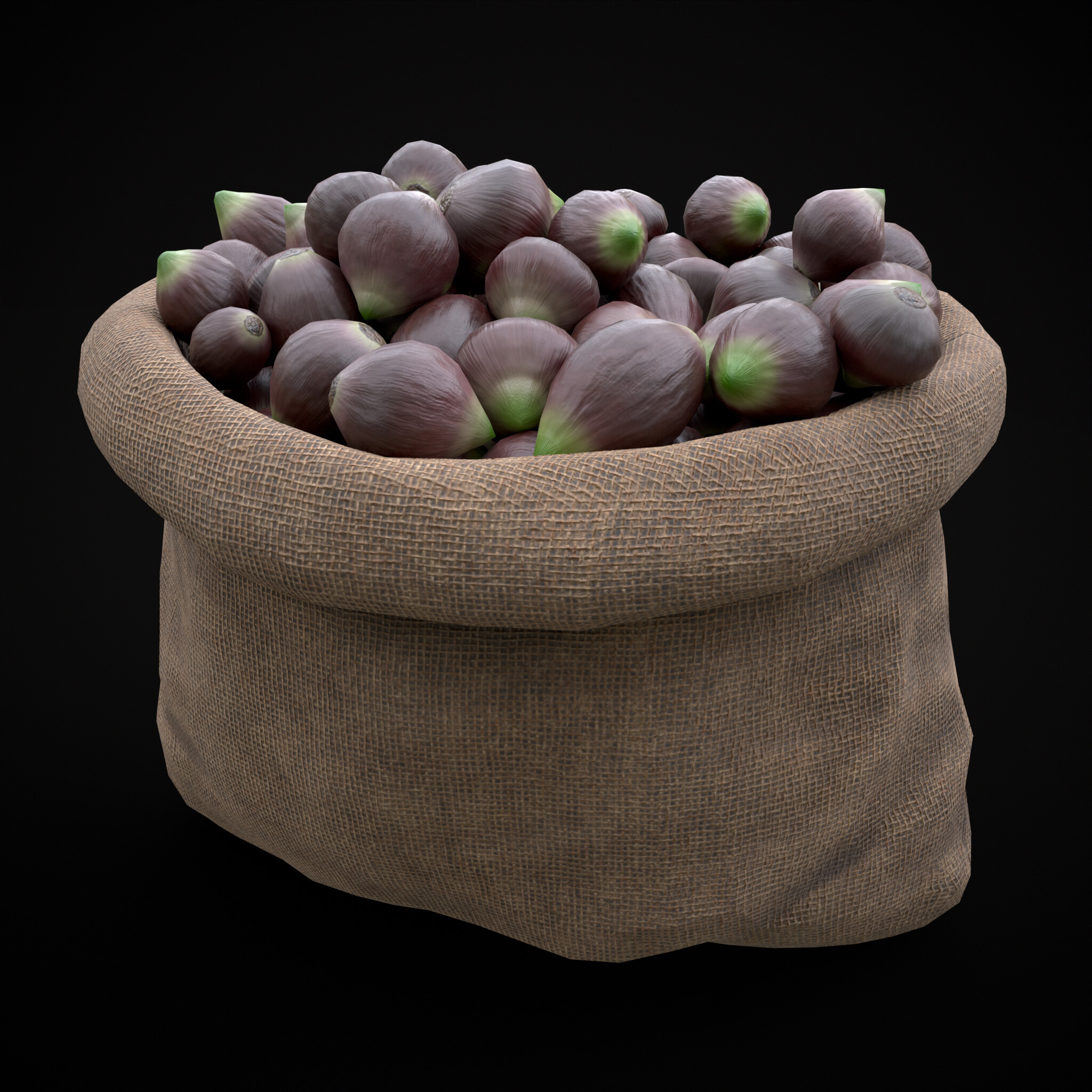Burlap Sacks of Onions 3D Model by Get Dead Entertainment