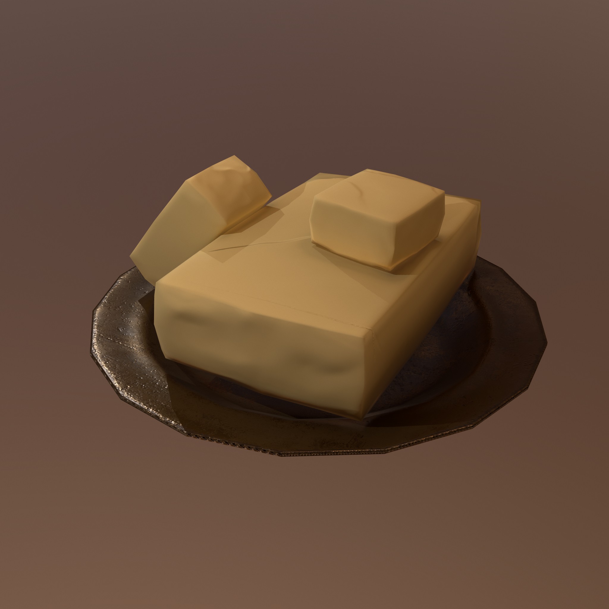 Butter Dish - Butter 3D Model by Get Dead Entertainment