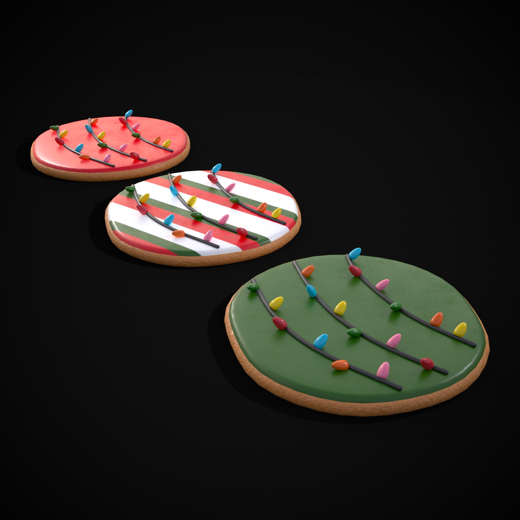 Christmas Lights Cookie - 3D Model by Get Dead Entertainment