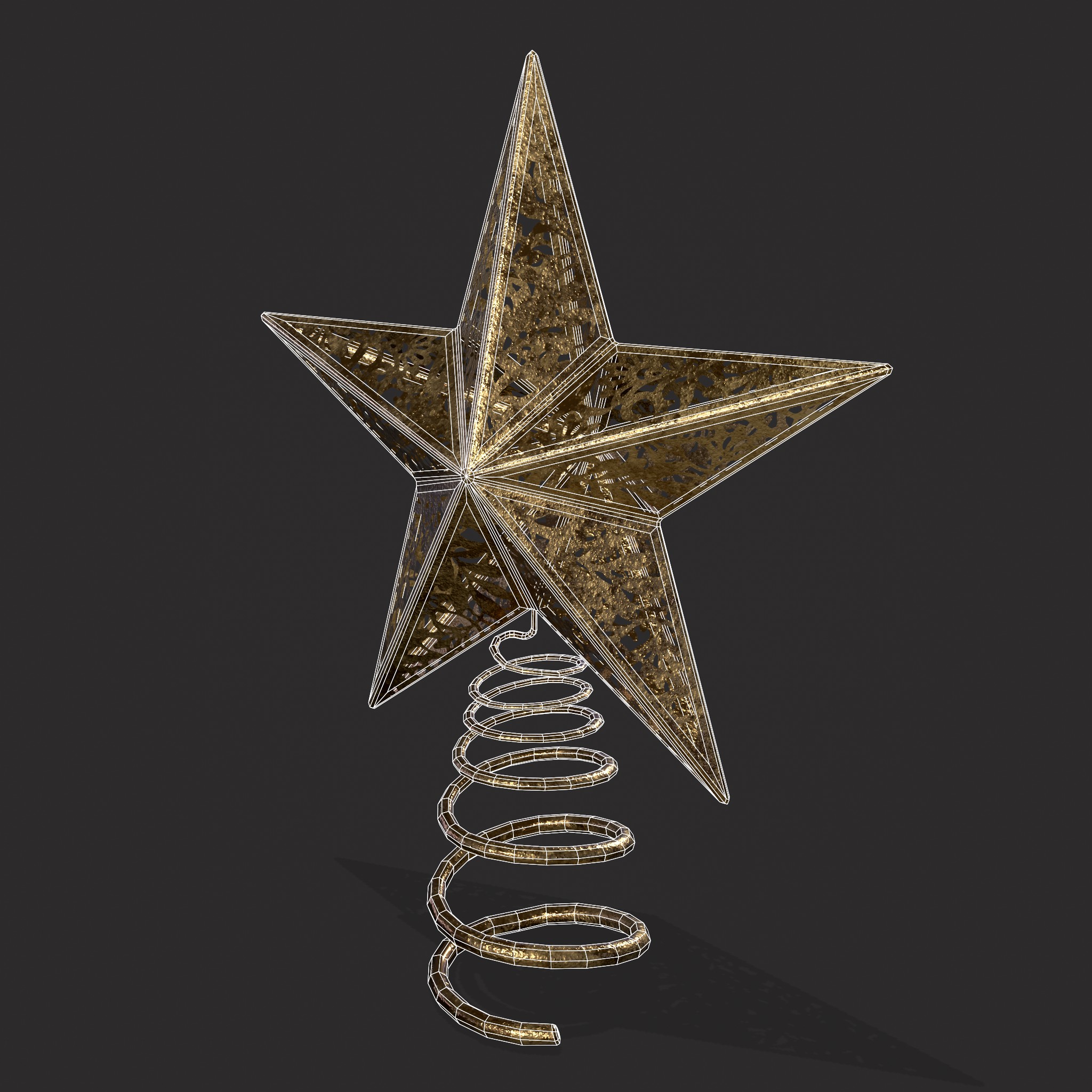 Christmas Tree Star Topper 3D Model by Get Dead Entertainment