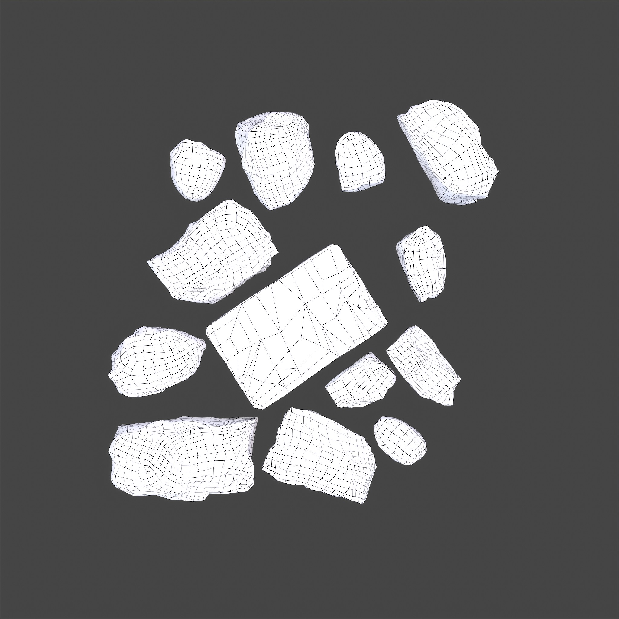 Clay Chunks Red - 3D Model by Get Dead Entertainment