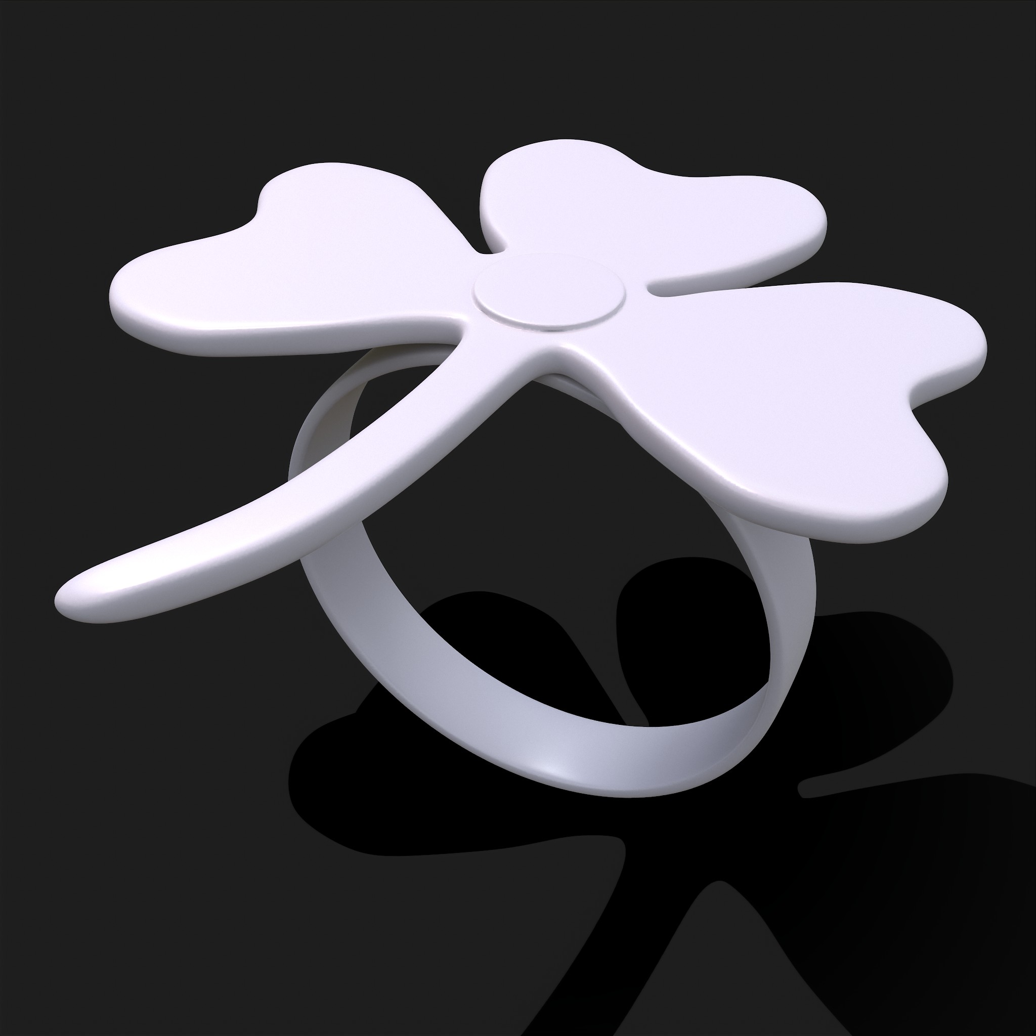 Clover Ring - 3D Print Model by Get Dead Entertainment