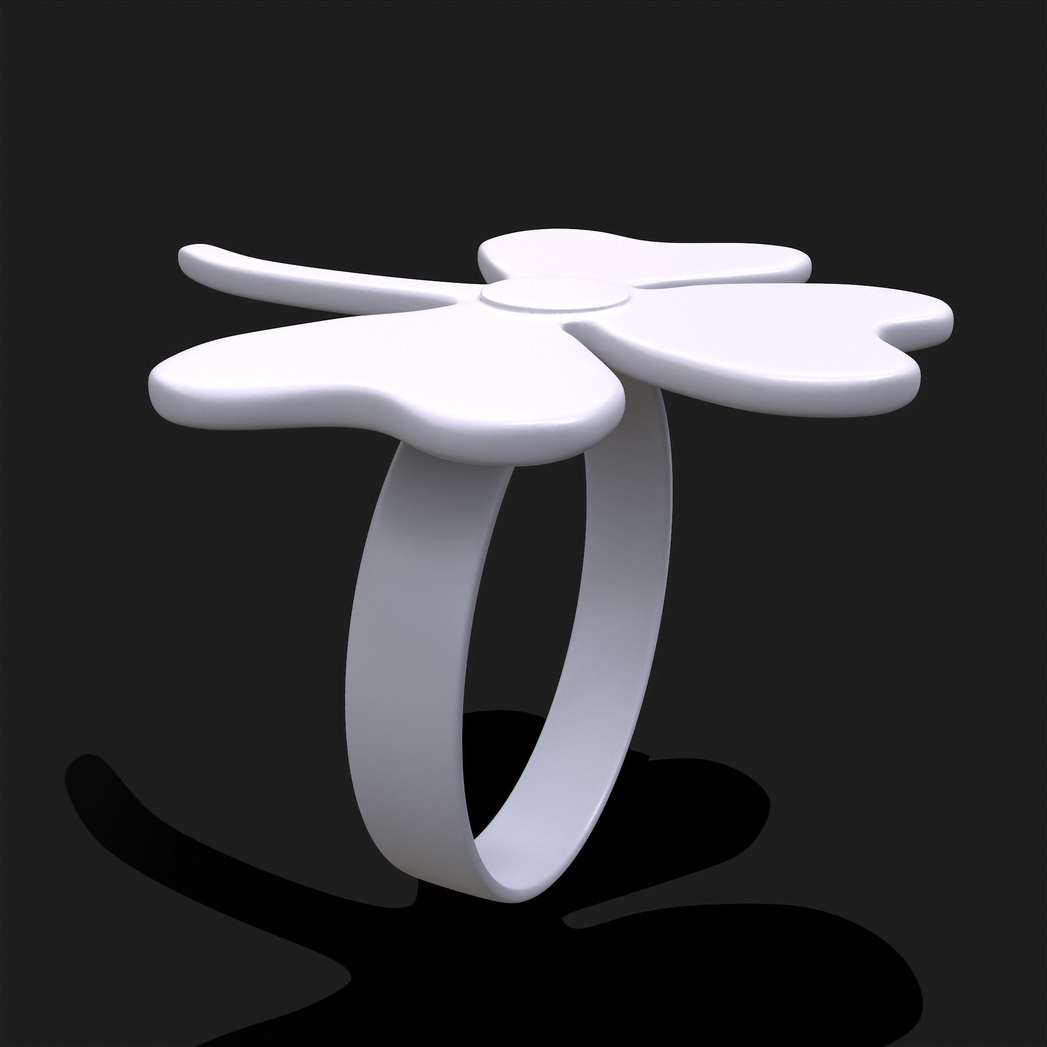 Clover Ring - 3D Print Model by Get Dead Entertainment