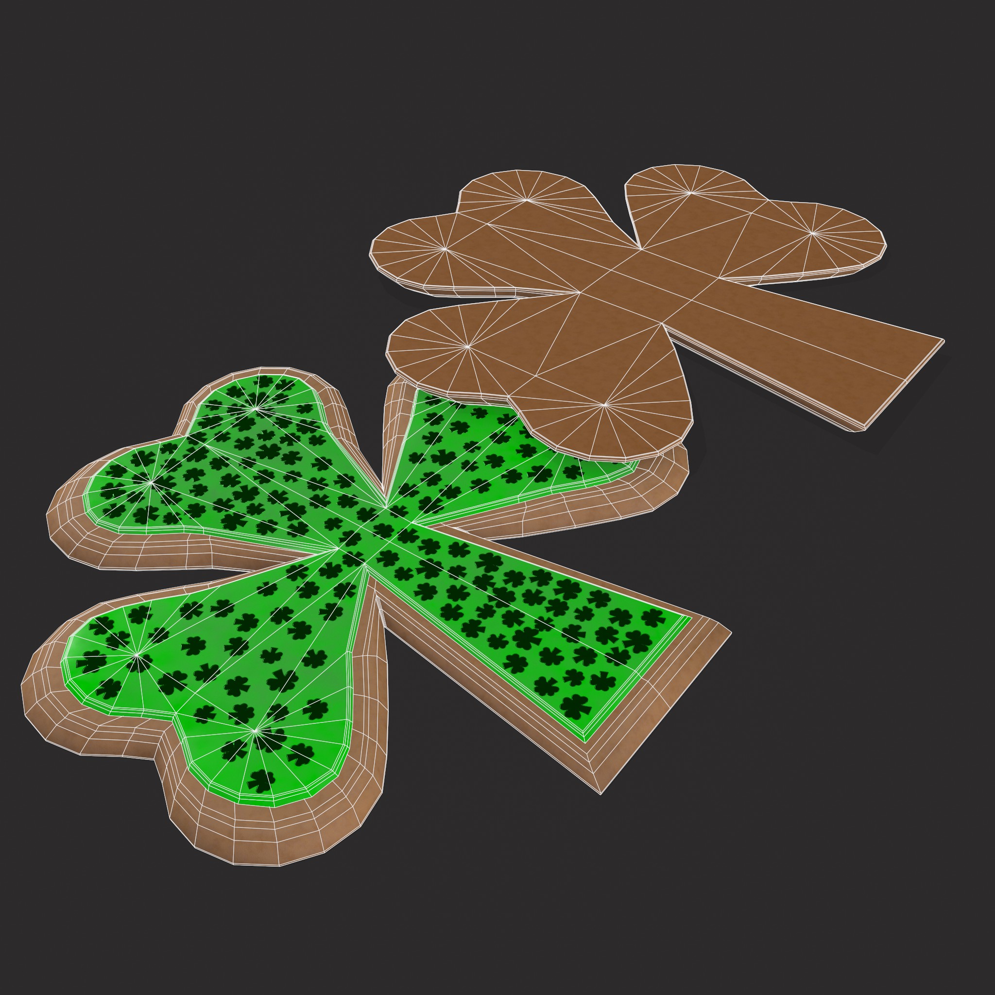 Clover Sprinkle Cookie - Free 3D Model by Get Dead Entertainment