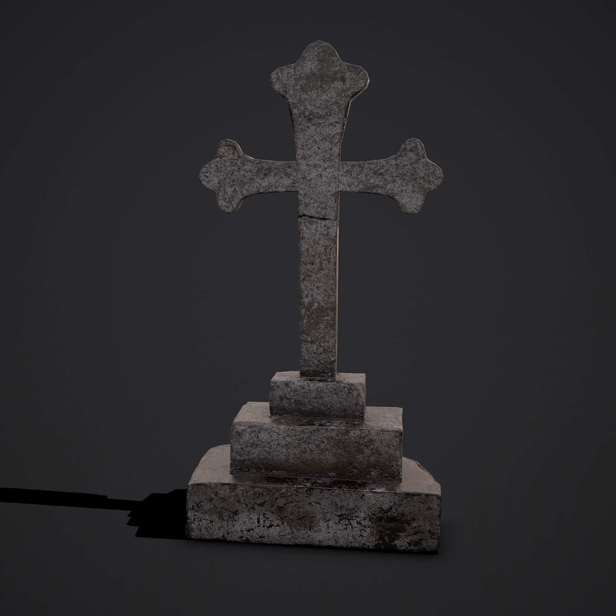 Cross Gravestone - 3D Model by Get Dead Entertainment