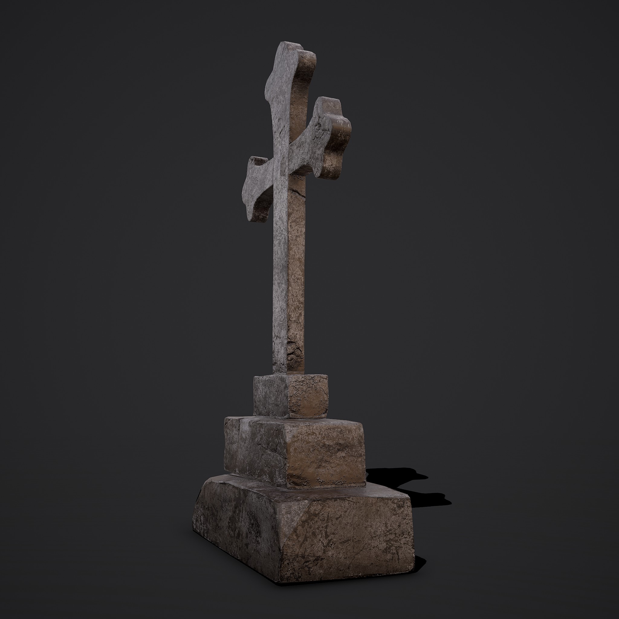 Cross Gravestone - 3D Model by Get Dead Entertainment